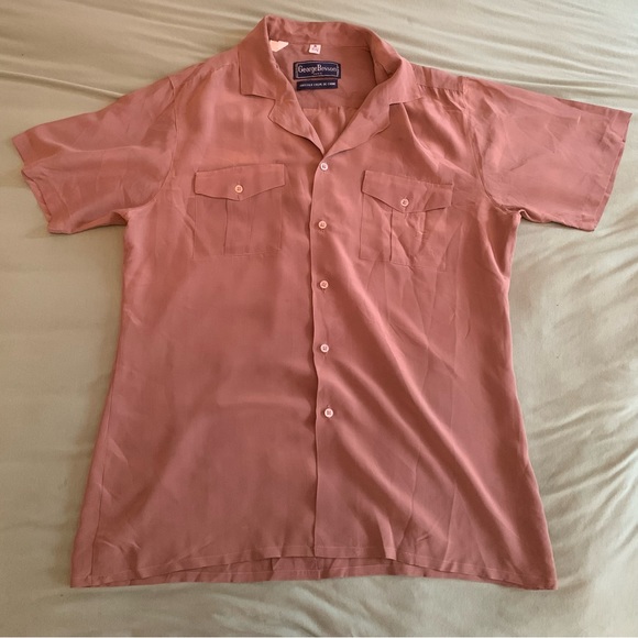 Vintage George Besson Paris Silk Shirt - Picture 2 of 5